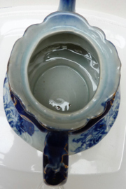 T Rathbone Flow Blue theepot Chinese Mid Century reproductie