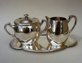 Wiskemann hotelware silver plated creamer set