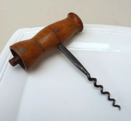 Antique Codd bottle opener and direct pull corkscrew