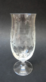 Kristallen bierglazen met gravure
