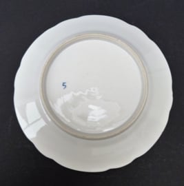Schney Blau Saks porseleinen bord 19e eeuw