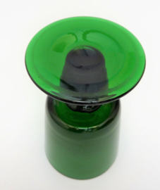Victorian green bucket bowl wine glass
