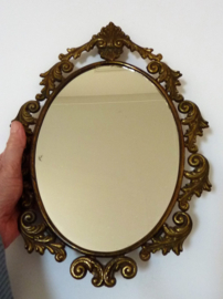 Rococo stijl messing spiegel 19e eeuw