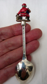 WAPW England silver plated Christmas tea spoon - set of two