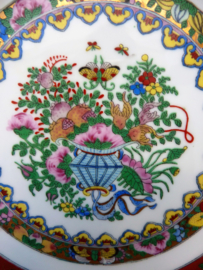 Chinese Rose Medallion porcelain plate Cultural Revolution