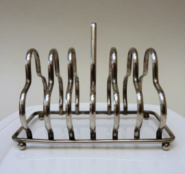 Silver plated toast rack