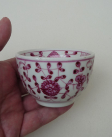 A pair of Greiner Rauenstein Purper tea bowls 19th century