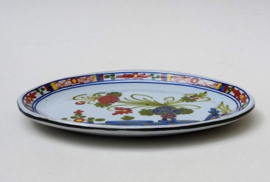 CACF Faenza Italy Blue Carnation dish