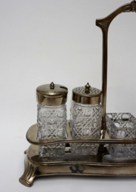 Art Nouveau menage stel cruet set