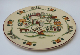 Mason's Country Lane cake plate