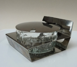 VEV Vigano Italy Mid Century RVS parmezaanse kaas pot