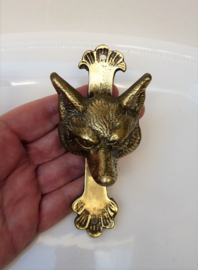 Brass Fox door knocker
