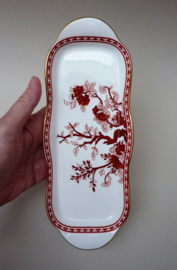 Coalport Indian Tree Coral oblong tray