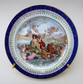 Antieke Royal Vienna stijl brood en boter bordjes set