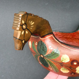 Noorse Folk Art houten Kjenge drinkkom 19e eeuw
