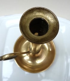 Brass ejector chamberstick 19th century