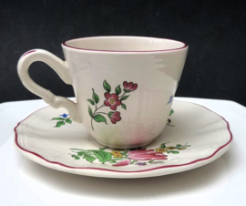 K & G Luneville Old Strasbourg faience kop en schotel thema Tulp