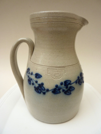 Salmon Falls Pottery stoneware jug Blue Vine