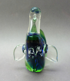 Murano Art Glass olifant blauw groen