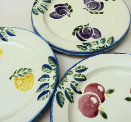 Poole Pottery Dorset Fruit Oranges spongeware dinner plate