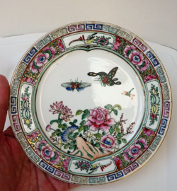 Rose Medallion porcelain plate
