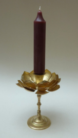 Hollywood Regency messing Lotus kandelaar