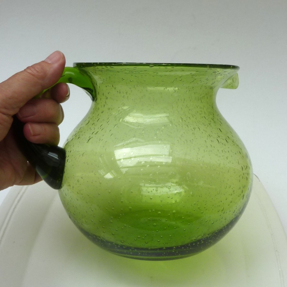 Bubbeltjesglas waterkan limoengroen