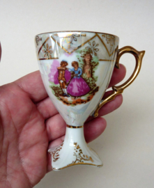 Treves France Fragonard pedestal footed demitasse espresso cup