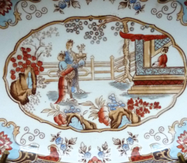 Petrus Regout decor Canton friandise schaaltje 19e eeuw