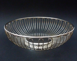 Silver plated wire basket