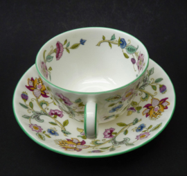 Minton Haddon Hall Green tea cup with saucer