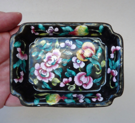 Antique Canton enamel dish