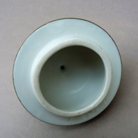 Vintage Japanese Imari porcelain lidded vase