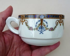 Limoges Marcel Chauvin bistroware cappuccino cup with saucer