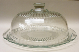 Arcoroc glazen taartschaal met stolp