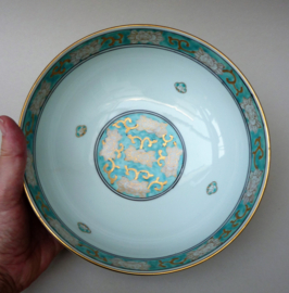 Japanese Gold Imari turquoise porcelain bowl