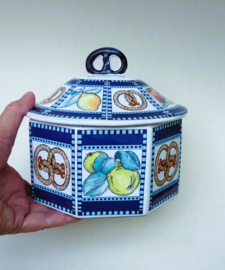 Italian faience cookie jar