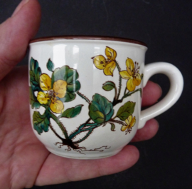 Villeroy Boch Botanica demitasse kop en schotel Chelidonium en Asperula