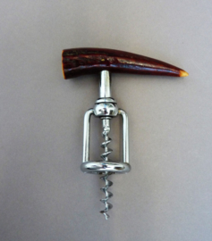 Vintage antler and stainless steel German corkscrew