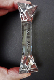 Crystal knife rests with pointed ends 