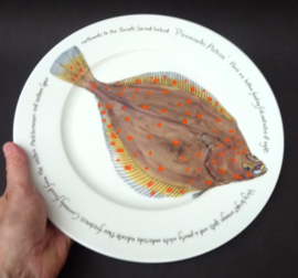 Richard Bramble porcelain fish plate Plaice