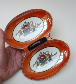 Noritake Art Deco lusterware porseleinen notenschaal