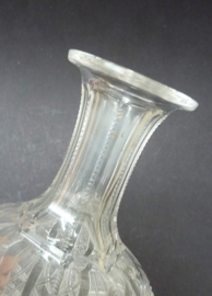 ABP cut crystal footed decanter 19th century