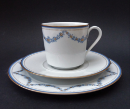 Langenthal Suisse Mid Century bone china breakfast trio neo classical style