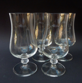 Crystal Hurricane cocktail glasses