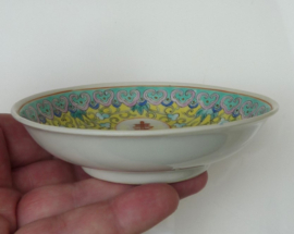 Bao Xiang Hua Wan Shou Wu Jiang porcelain dish 1950