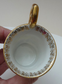 Franz Dorfl Wenen demitasse kop en schotels 19e eeuw