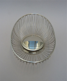 Mid Century Modern design chrome wire basket