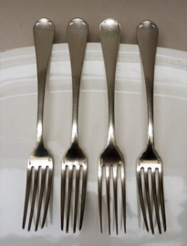 Christofle Japonais Art Deco silver plated dessert forks