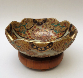 Japanse Satsuma pottery schaal